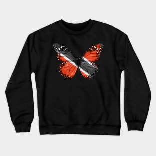 Trinidadian And Tobagoan Flag  Butterfly - Gift for Trinidadian And Tobagoan From Trinidad And Tobago Crewneck Sweatshirt